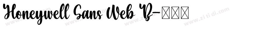 Honeywell Sans Web B字体转换